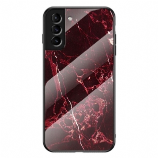 Cover Samsung Galaxy S22 Plus 5G Marmorfarver Hærdet Glas