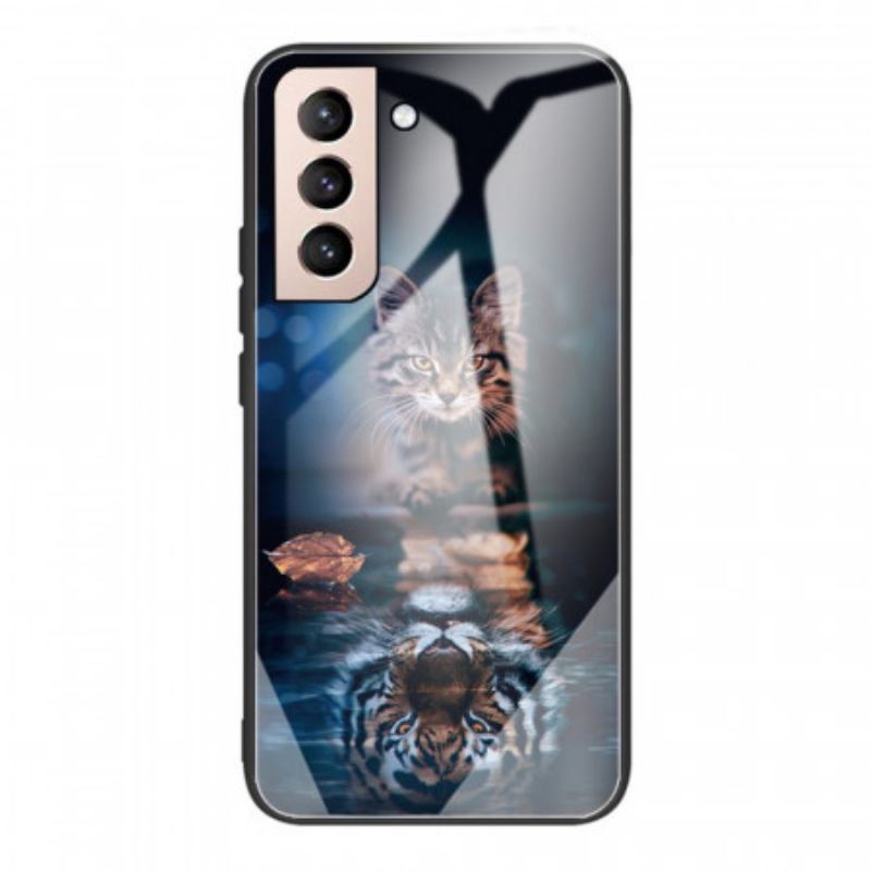 Cover Samsung Galaxy S22 Plus 5G Mit Tiger Hærdet Glas