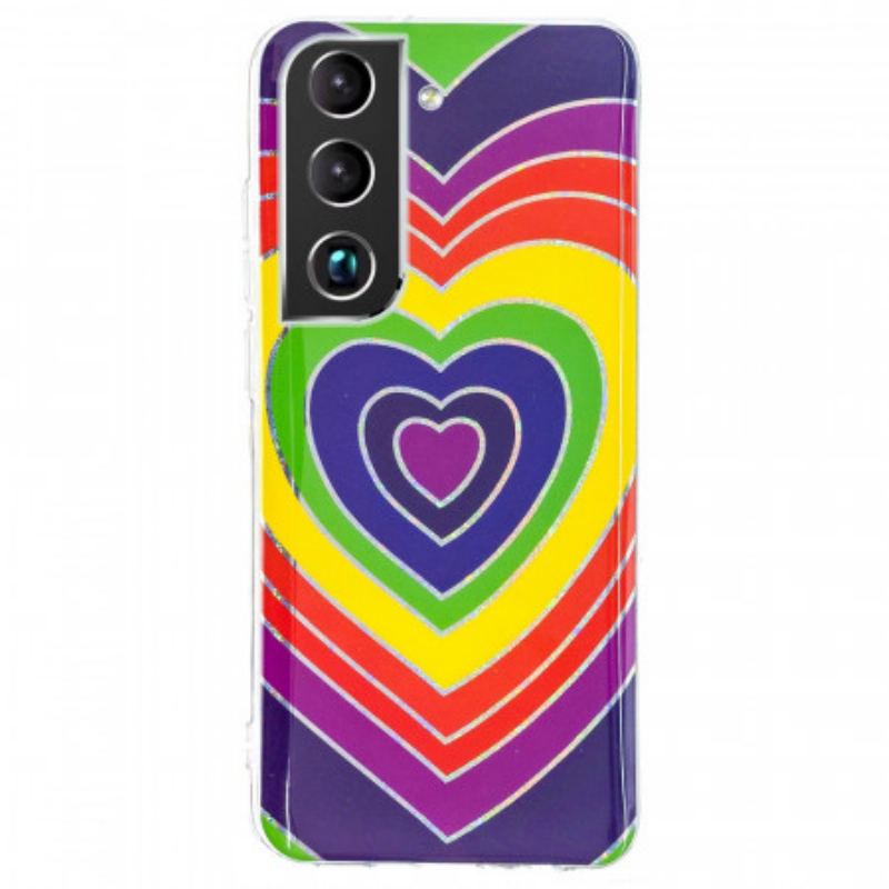 Cover Samsung Galaxy S22 Plus 5G Psykedelisk Hjerte