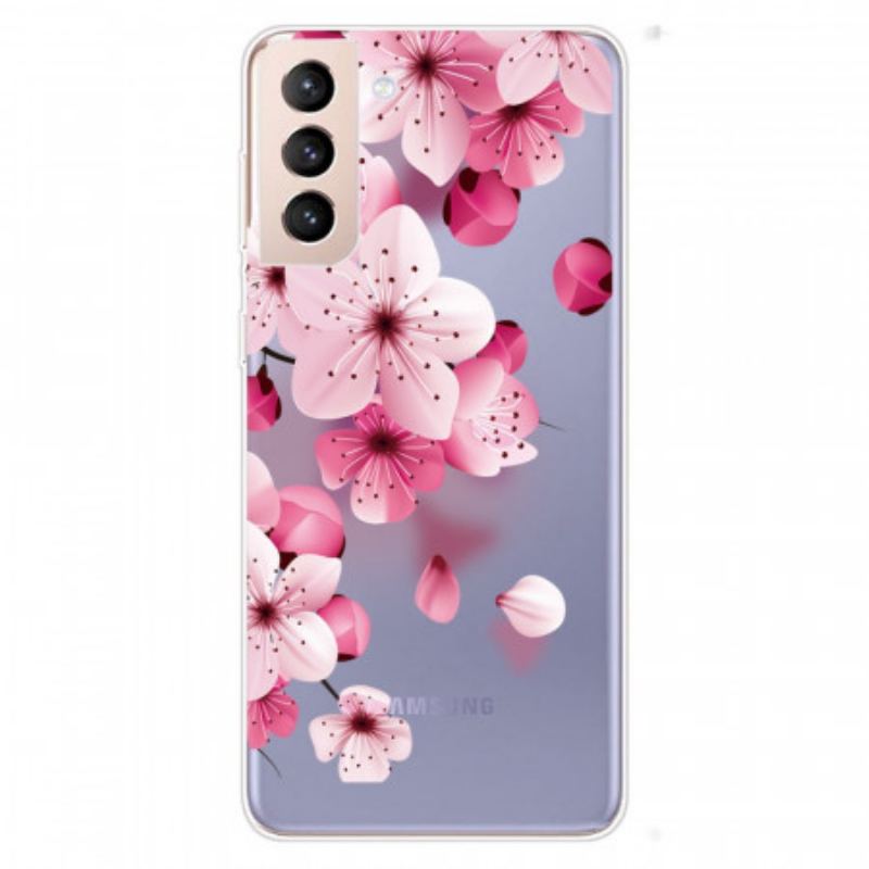 Cover Samsung Galaxy S22 Plus 5G Små Lyserøde Blomster