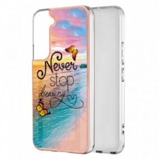 Cover Samsung Galaxy S22 Plus 5G Stop Aldrig Med At Drømme Om Sommerfugle