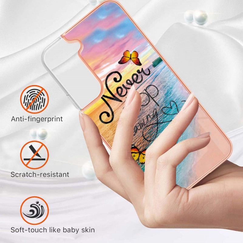Cover Samsung Galaxy S22 Plus 5G Stop Aldrig Med At Drømme Om Sommerfugle