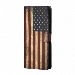 Flip Cover Samsung Galaxy S22 Plus 5G Amerikansk Flag