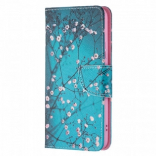 Flip Cover Samsung Galaxy S22 Plus 5G Blomstrende Træ