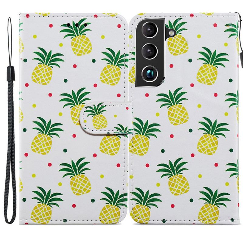 Flip Cover Samsung Galaxy S22 Plus 5G Flere Ananas