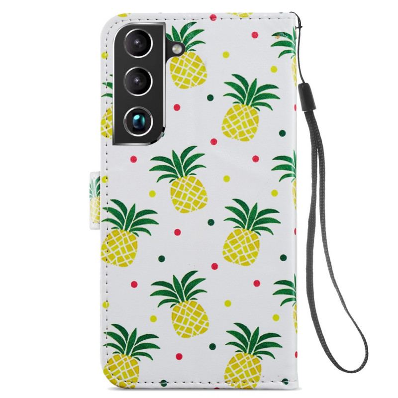 Flip Cover Samsung Galaxy S22 Plus 5G Flere Ananas