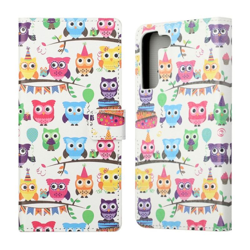 Flip Cover Samsung Galaxy S22 Plus 5G Flere Ugler