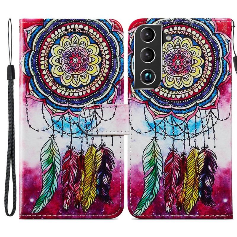 Flip Cover Samsung Galaxy S22 Plus 5G Kunstnerisk Drømmefanger