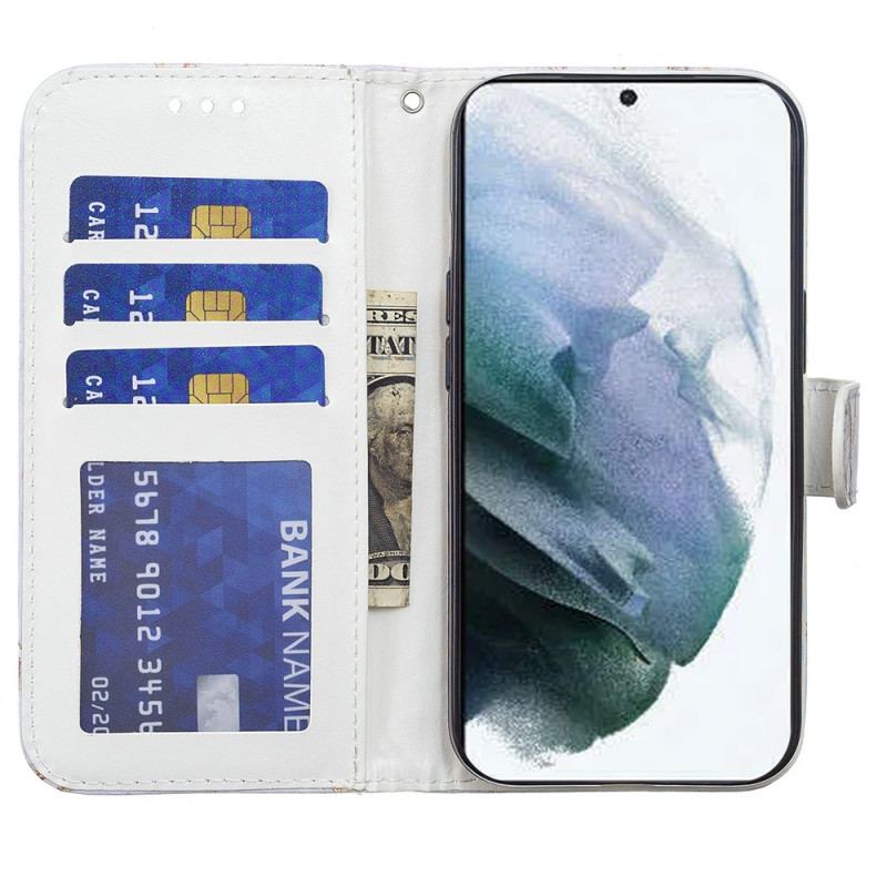 Flip Cover Samsung Galaxy S22 Plus 5G Kunstnerisk Drømmefanger