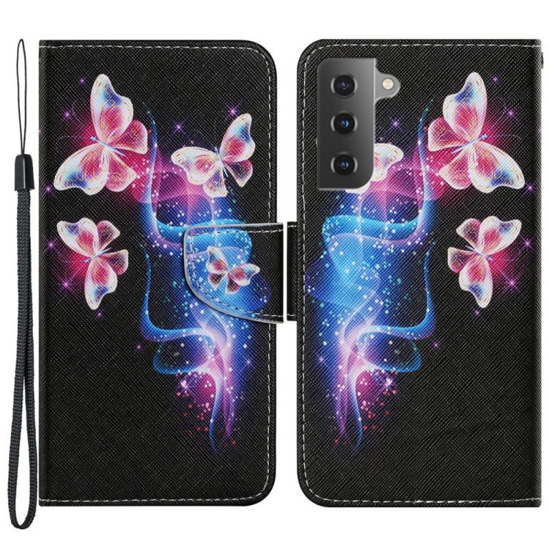 Flip Cover Samsung Galaxy S22 Plus 5G Magiske Sommerfugle