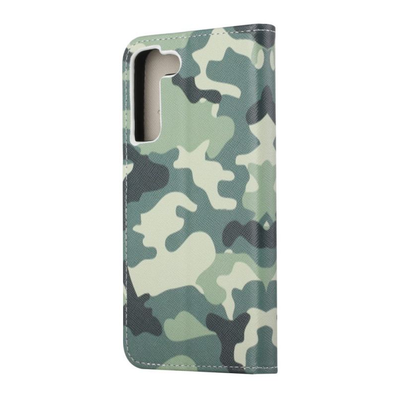 Flip Cover Samsung Galaxy S22 Plus 5G Militær Camouflage