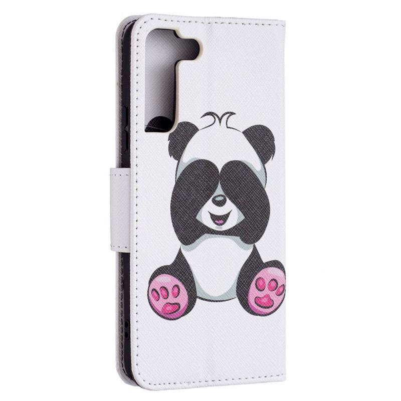 Flip Cover Samsung Galaxy S22 Plus 5G Panda Sjov