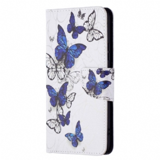 Flip Cover Samsung Galaxy S22 Plus 5G Sommerfugle Konger