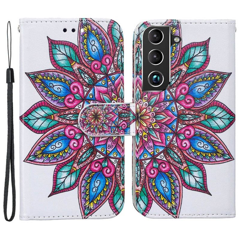 Flip Cover Samsung Galaxy S22 Plus 5G Tegnet Mandala