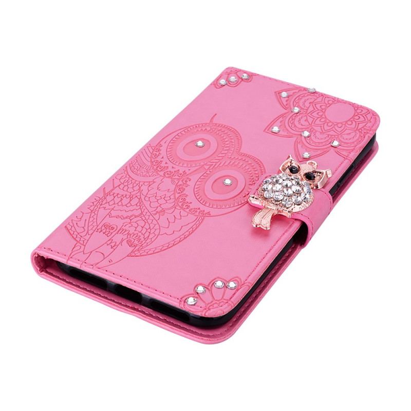 Flip Cover Samsung Galaxy S22 Plus 5G Ugle Mandala Og Charm