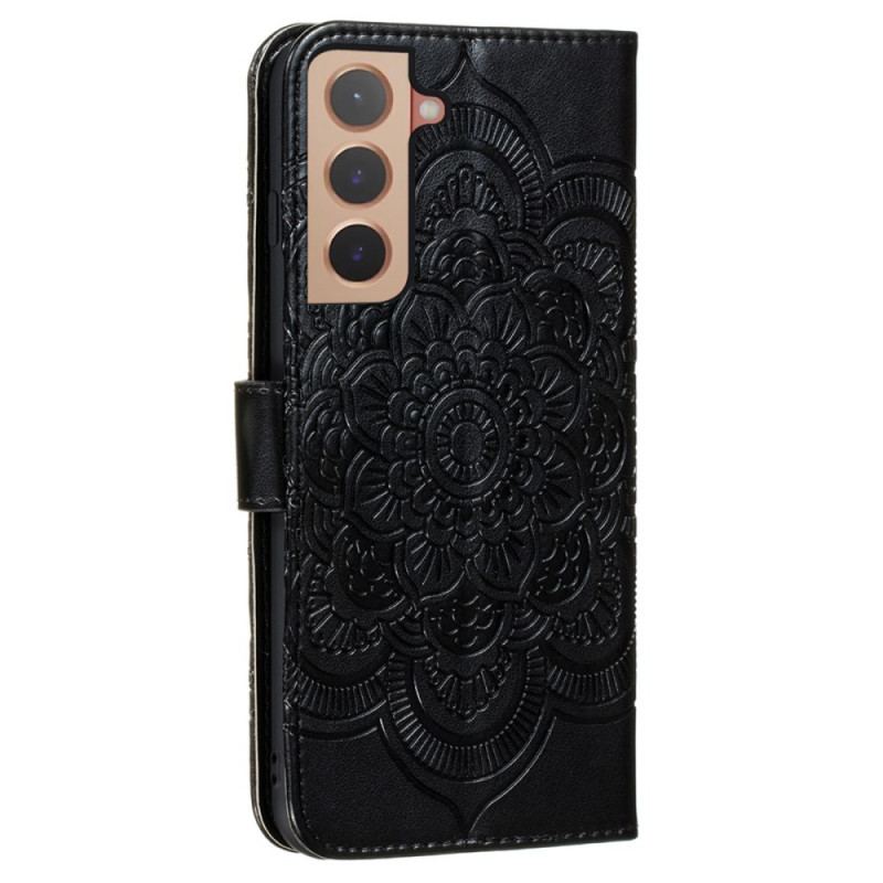 Læder Cover Samsung Galaxy S22 Plus 5G Fuld Mandala