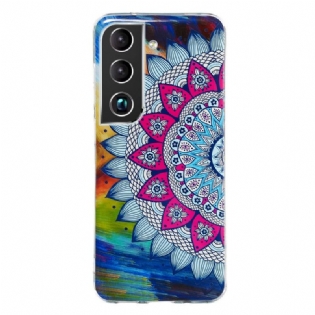 Mobilcover Samsung Galaxy S22 Plus 5G Fluorescerende Blomsterserie