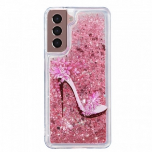 Mobilcover Samsung Galaxy S22 Plus 5G Glitter Pumpe