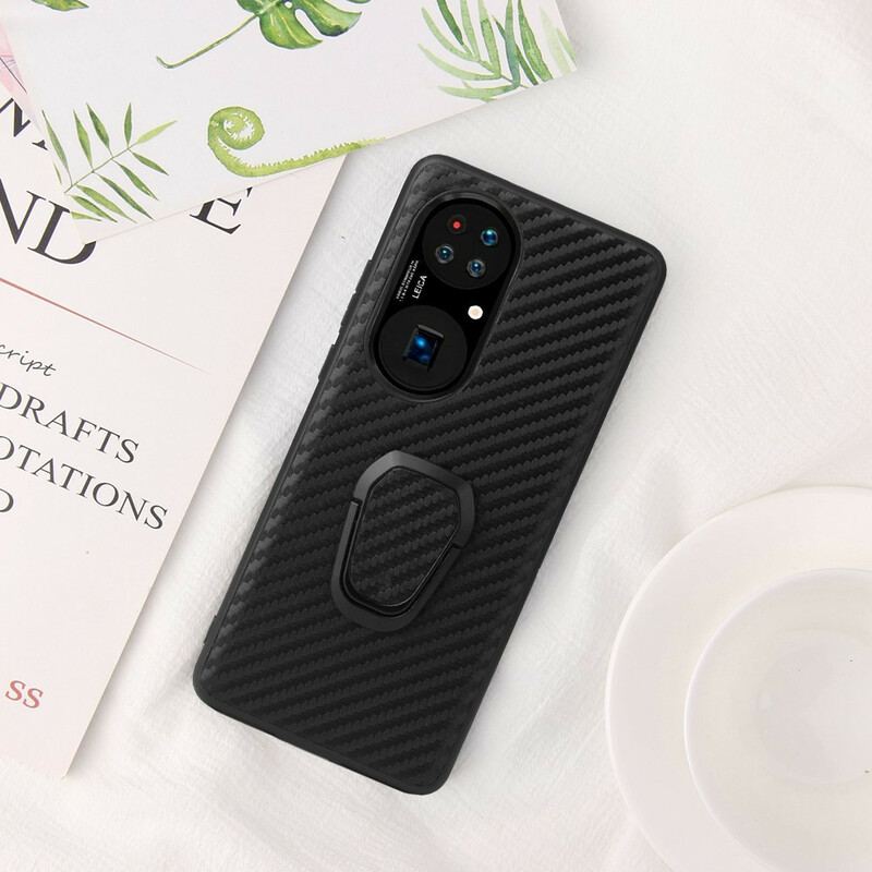 Cover Huawei P50 Pro Carbon Fiber Ring-support