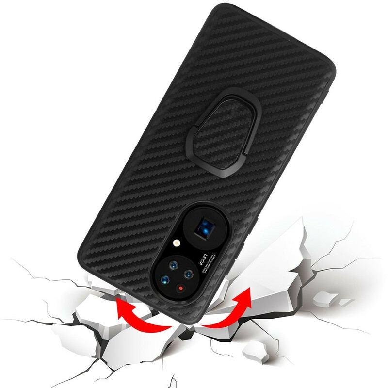 Cover Huawei P50 Pro Carbon Fiber Ring-support