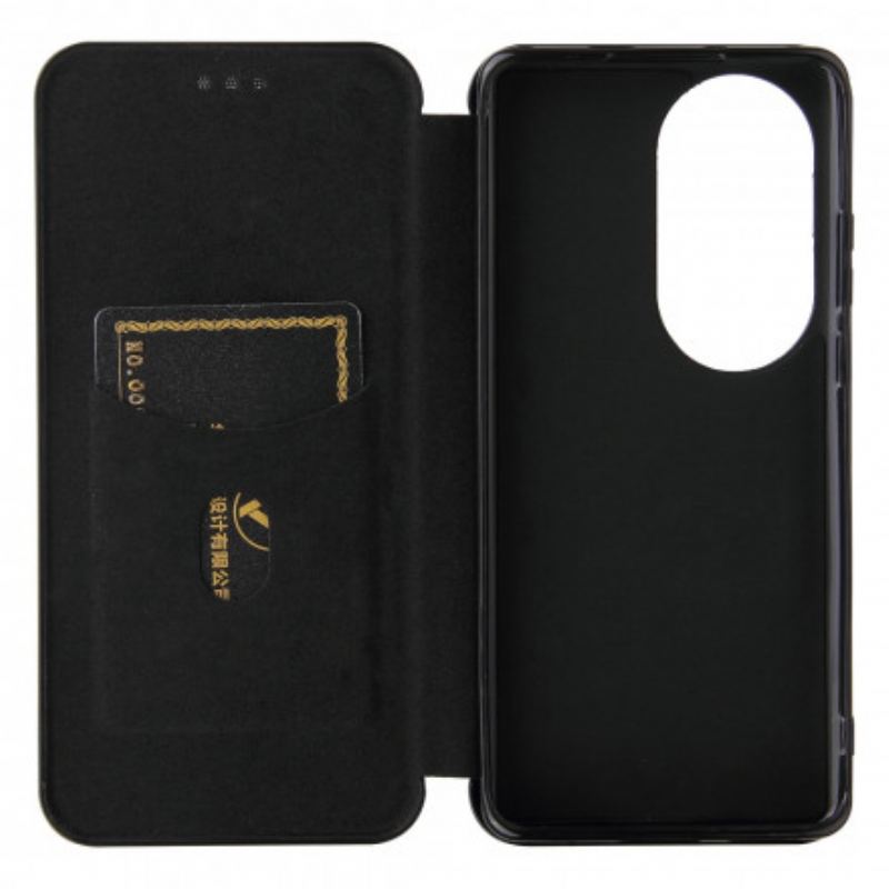 Cover Huawei P50 Pro Flip Cover Kulfiber