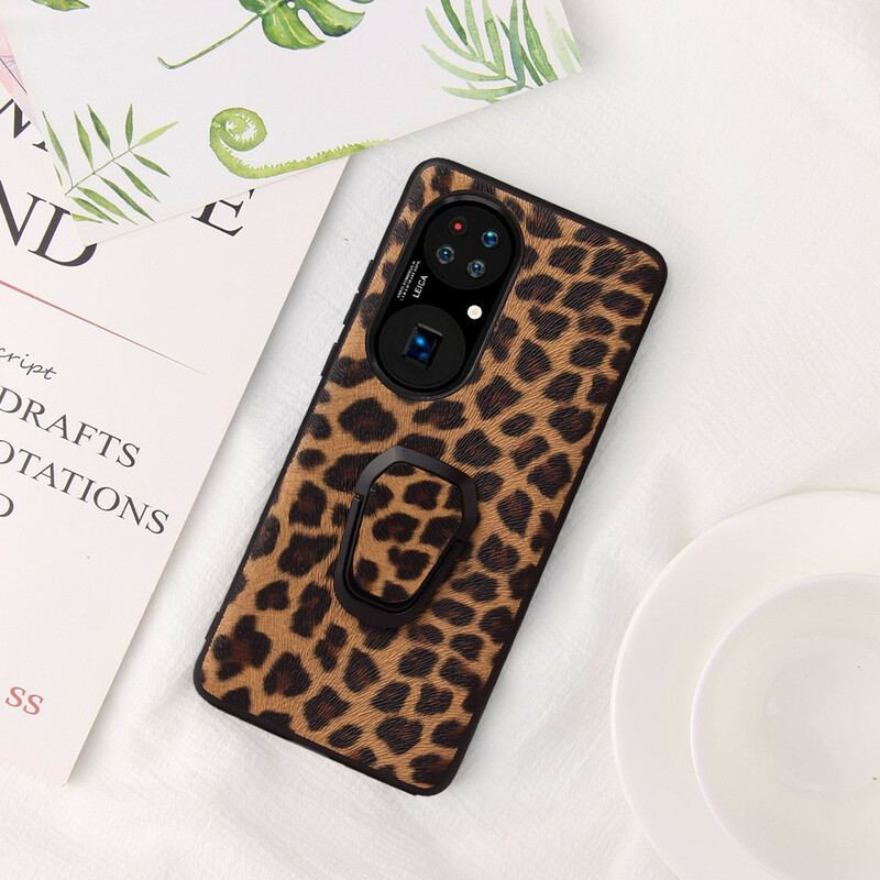 Cover Huawei P50 Pro Leopard Stil Ring-støtte