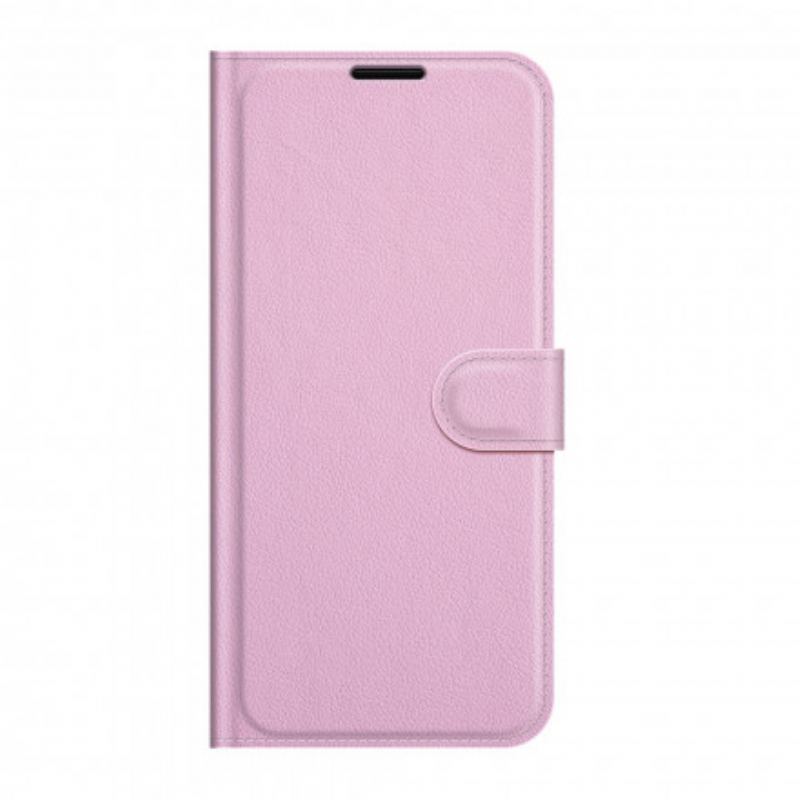 Flip Cover Huawei P50 Pro Klassisk Litchi Læder Stil