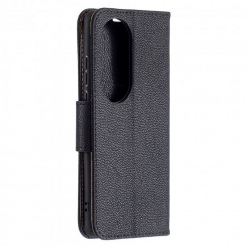 Flip Cover Huawei P50 Pro Læder Cover Litchi Rabat Oblique