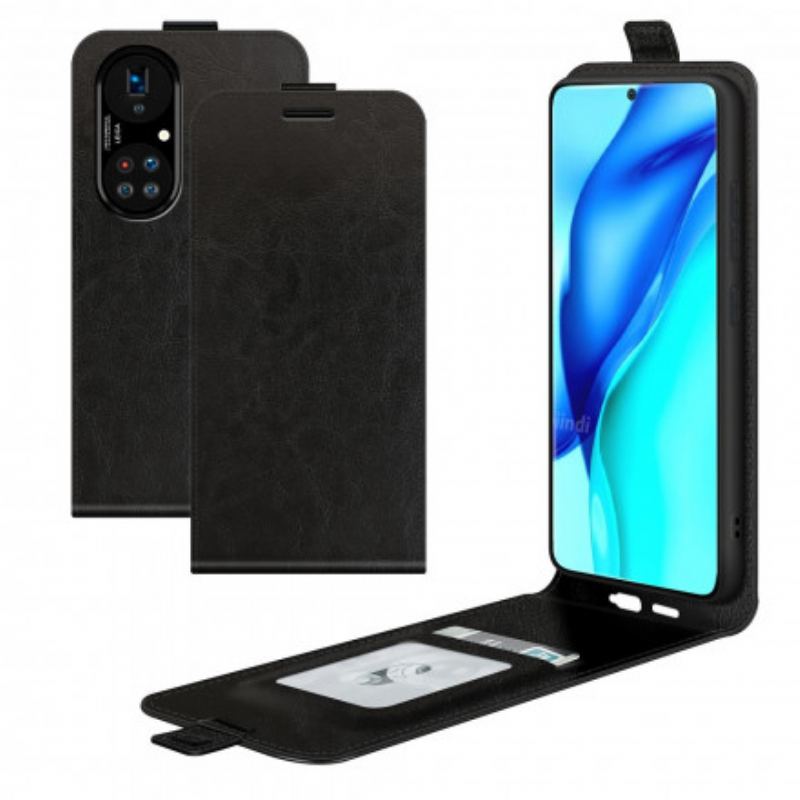 Flip Cover Huawei P50 Pro Læder Cover Lodret Flap Lædereffekt