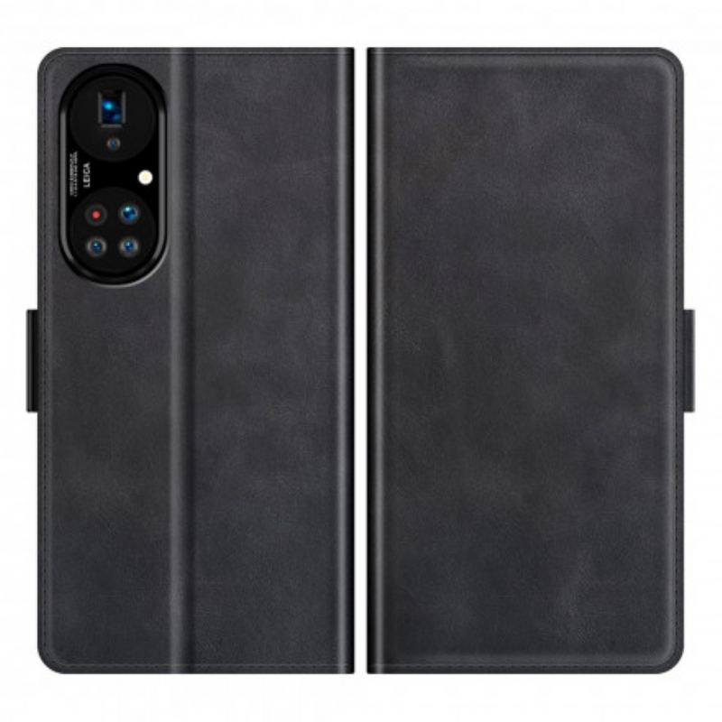 Flip Cover Huawei P50 Pro Stil Læder Design