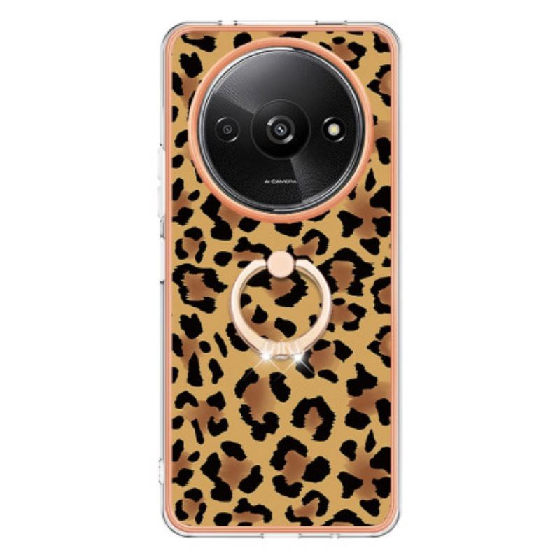 Cover Poco C61 Leopardprint Ringholder