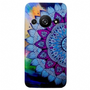 Cover Poco C61 Telefon Etui Mandalablomst