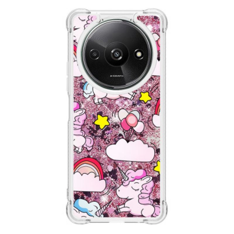 Cover Poco C61 Unicorn Glitter