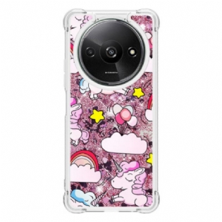 Cover Poco C61 Unicorn Glitter