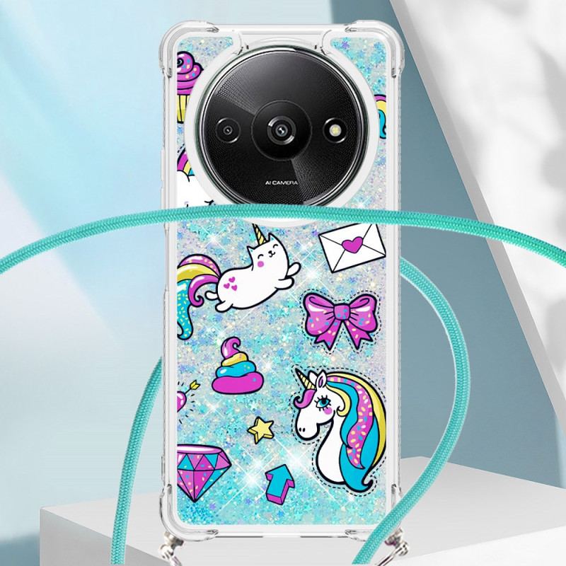 Cover Poco C61 Unicorn Glitter