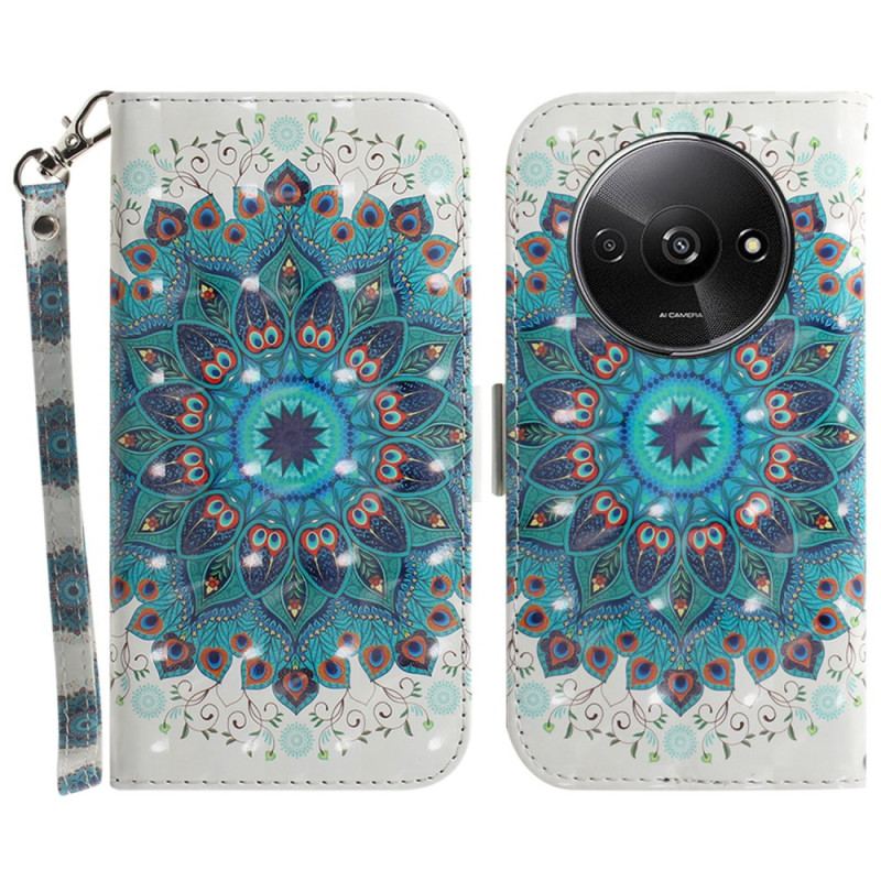 Flip Cover Poco C61 Grøn Mandala Med Rem