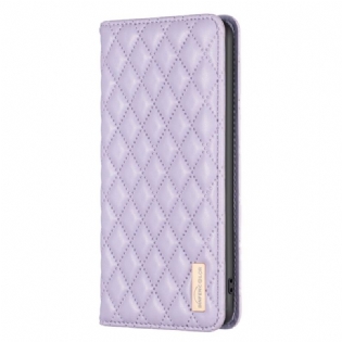 Flip Cover Poco C61 Quiltet Binfen Farve