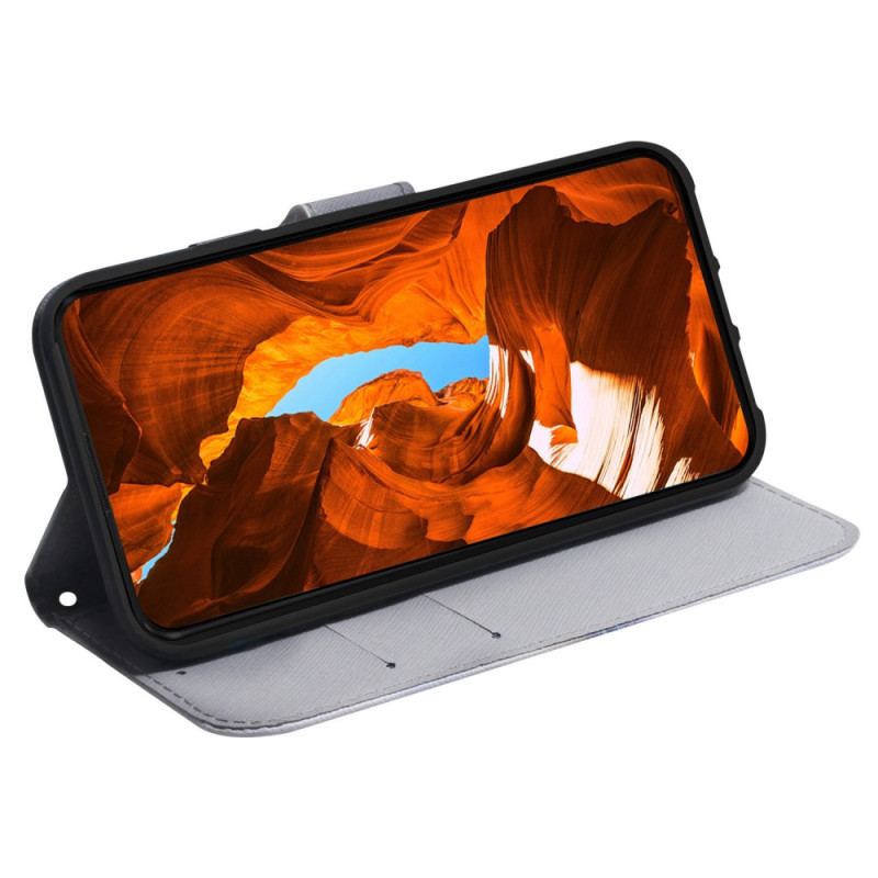 Flip Cover Til Poco C61 Hvid Tiger