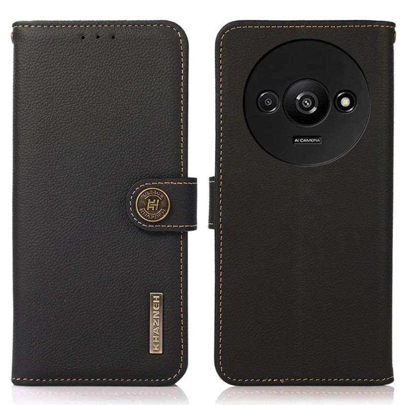 Læder Cover Poco C61 Khazneh Rfid Blocking Wallet