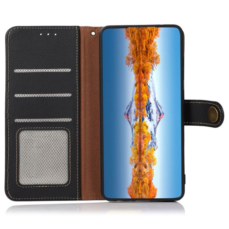 Læder Cover Poco C61 Khazneh Rfid Blocking Wallet