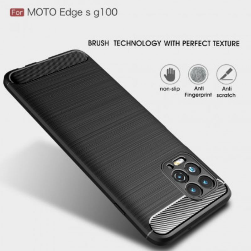 Cover Moto G100 Børstet Kulfiber