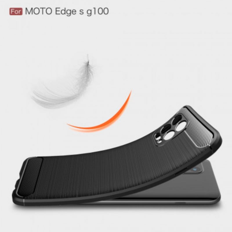 Cover Moto G100 Børstet Kulfiber