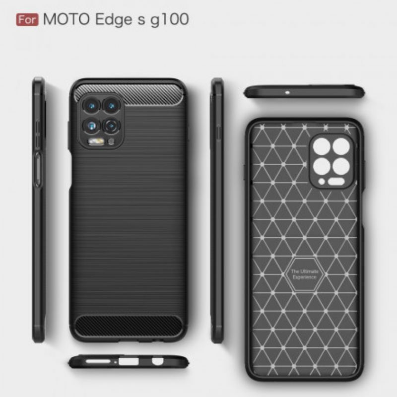 Cover Moto G100 Børstet Kulfiber