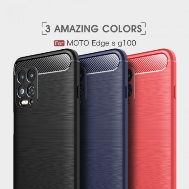 Cover Moto G100 Børstet Kulfiber