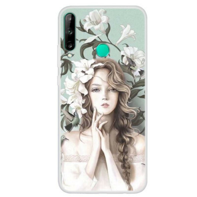 Cover Huawei P40 Lite E Blomsterkvinden