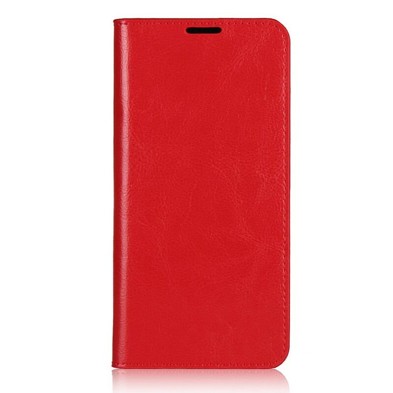 Cover Huawei P40 Lite E Flip Cover Ægte Læder