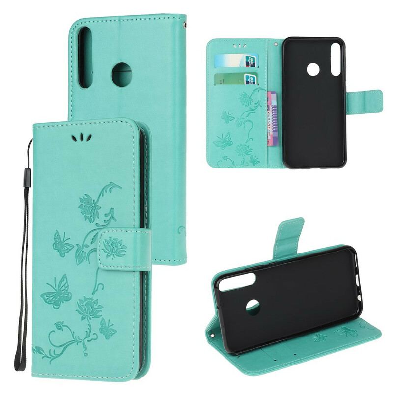 Flip Cover Huawei P40 Lite E Fortryllede Sommerfugle