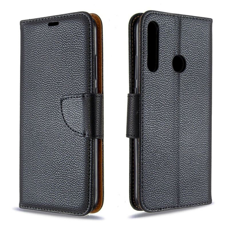 Flip Cover Huawei P40 Lite E Læder Cover Litchi Rabat Oblique