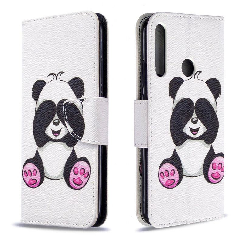 Flip Cover Huawei P40 Lite E Panda Sjov