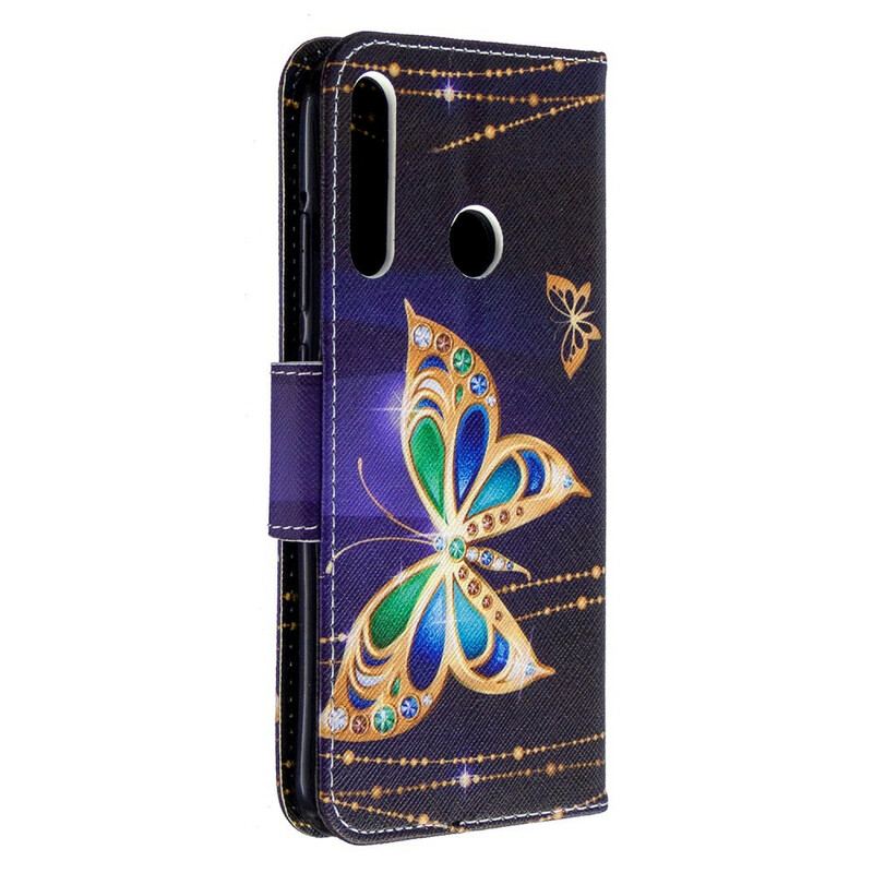 Flip Cover Huawei P40 Lite E Sommerfugle Konger